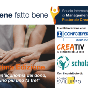 Stefano Zamagni all’evento online, lunedì 18 ottobre, per la presentazione della decima edizione della Scuola Internazionale di Management della Pastorale Creativa