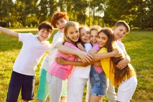 Children,Have,Fun,And,Make,Friends,At,The,Summer,Camp. Children,Have,Fun,And,Make,Friends,At,The,Summer,Camp.